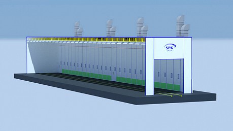 Окрасочно-сушильная камера тупикового типа SPK-56.7.7